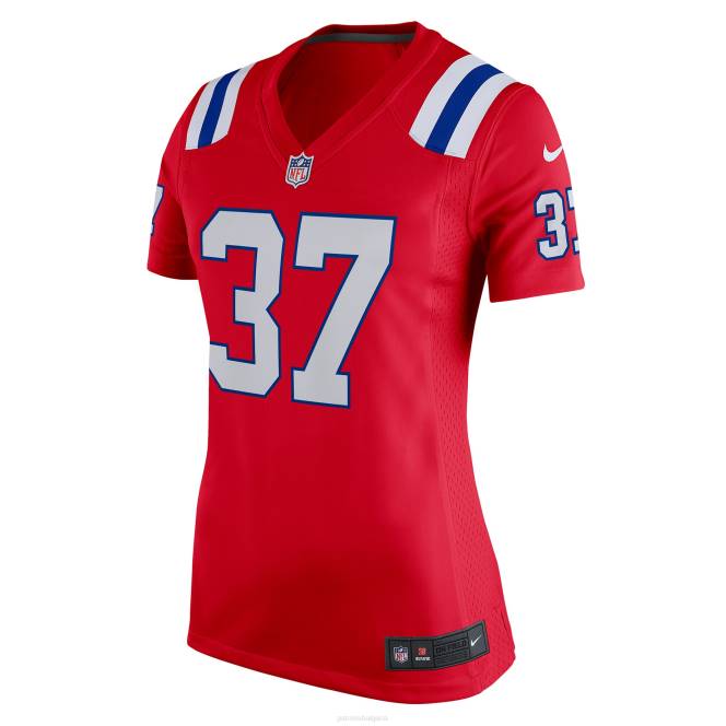 облекло Patriots Jersey Nike Damien Harris червена фланелка за игра Жени T8TH1207