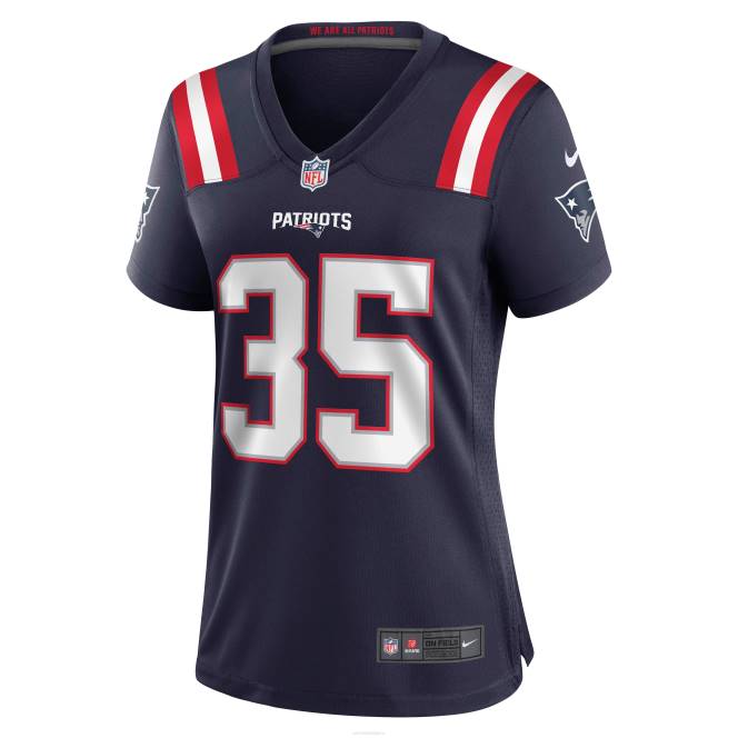 облекло Patriots Jersey Фланелка за пенсионирани играчи Nike Jim Nance Navy Жени T8TH1157
