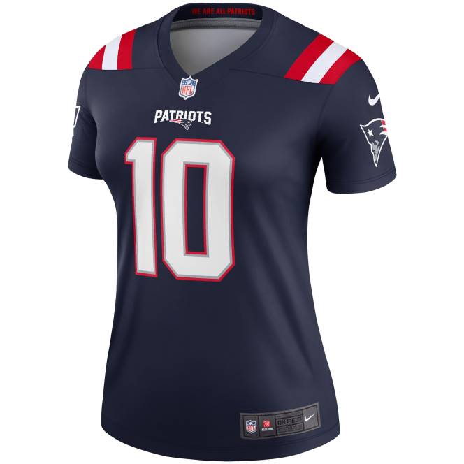облекло Patriots Jersey Nike Mac Jones Navy Legend Джърси Жени T8TH1182