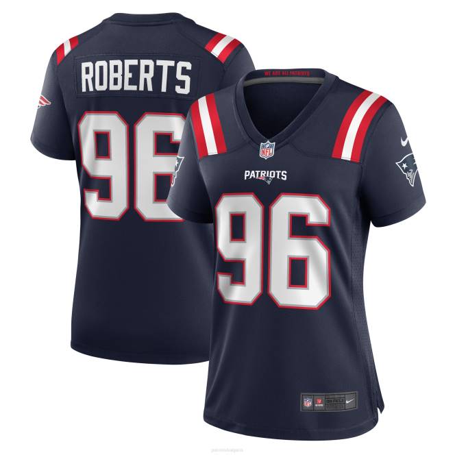 облекло Patriots Jersey Nike Сам Робъртс флотска фланелка за играчи Жени T8TH1239