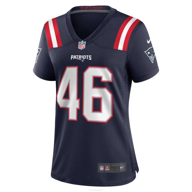 облекло Patriots Jersey Nike Tucker Addington синя фланелка за домашни игри Жени T8TH1129