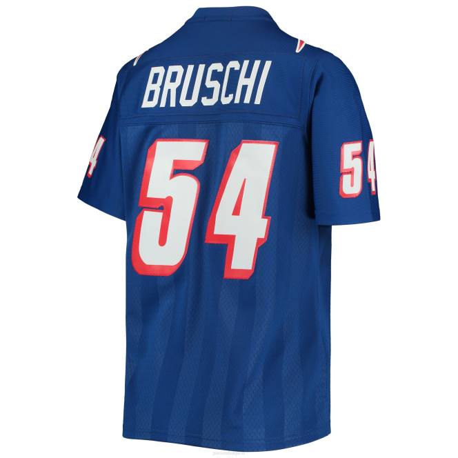 облекло Patriots Jersey mitchell & ness tedy bruschi royal legacy реплика на футболна фланелка Жени T8TH1199