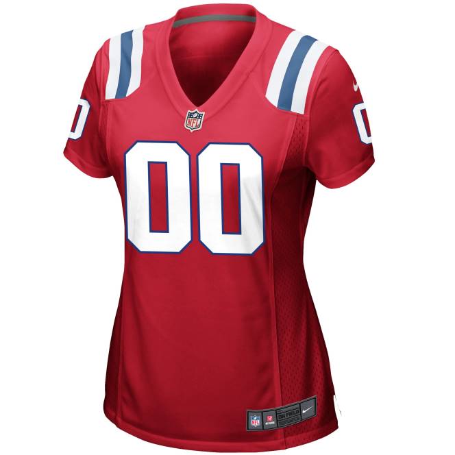 облекло Patriots Jersey nike червена алтернативна персонализирана фланелка Жени T8TH1176