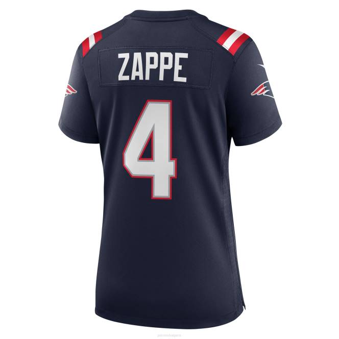 облекло Patriots Jersey nike bailey zappe синя фланелка за играчи Жени T8TH1216