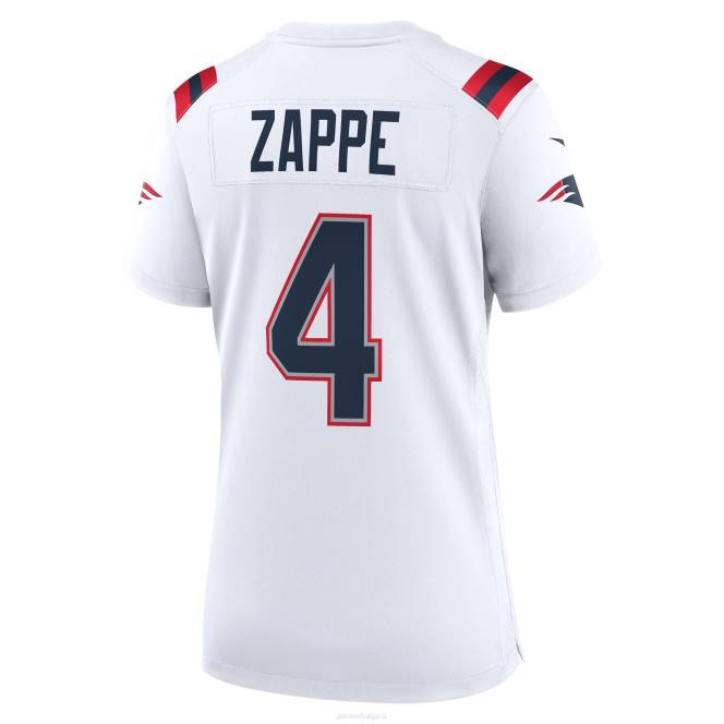 облекло Patriots Jersey nike bailey zappe бяла фланелка за играчи Жени T8TH1222
