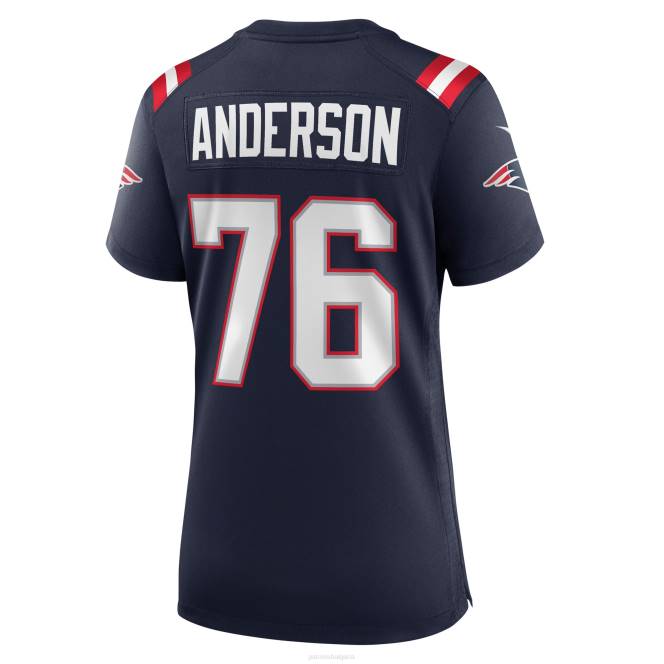 облекло Patriots Jersey nike calvin anderson флотска фланелка за игра Жени T8TH1205