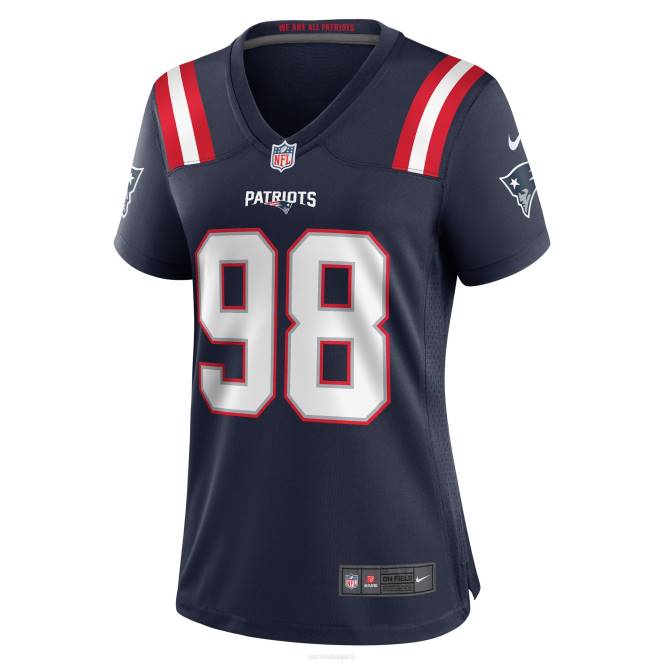 облекло Patriots Jersey nike carl davis jr. фланелка на военноморски играч Жени T8TH1237