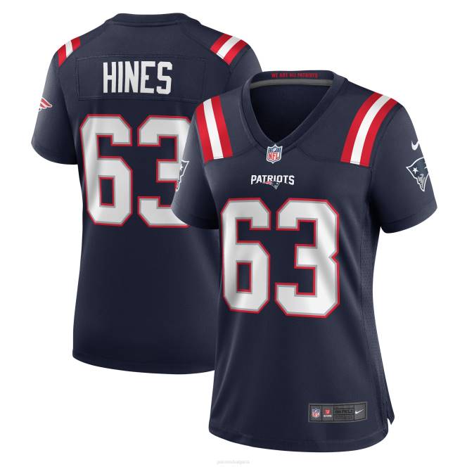 облекло Patriots Jersey nike chasen hines флотска фланелка за играчи Жени T8TH1236