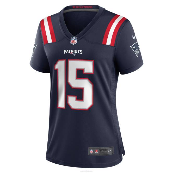 облекло Patriots Jersey nike corliss waitman navy игра фланелка Жени T8TH1206
