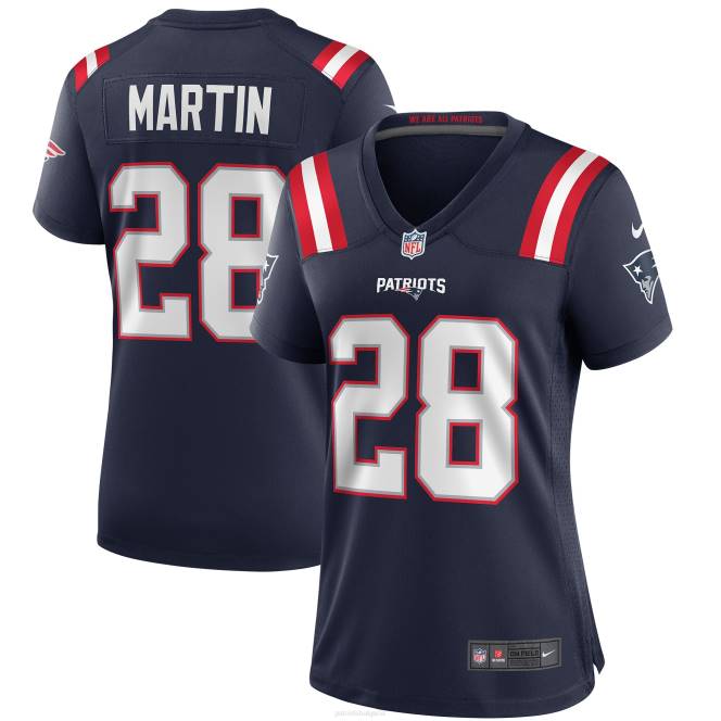облекло Patriots Jersey nike curtis martin navy game пенсиониран играч фланелка Жени T8TH1212