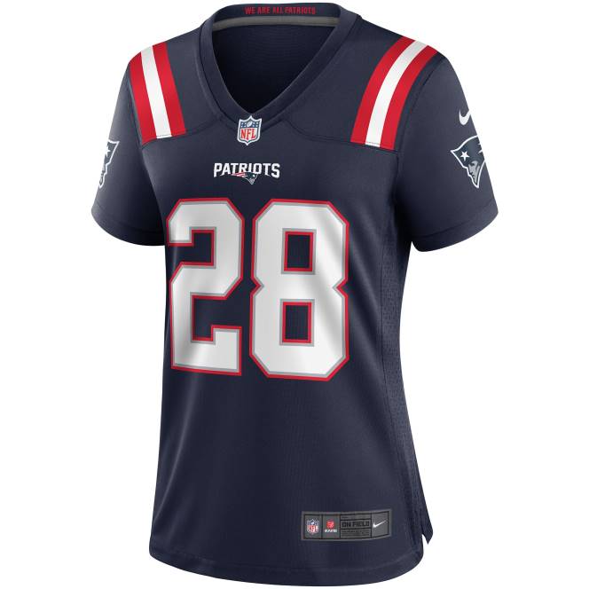 облекло Patriots Jersey nike curtis martin navy game пенсиониран играч фланелка Жени T8TH1212