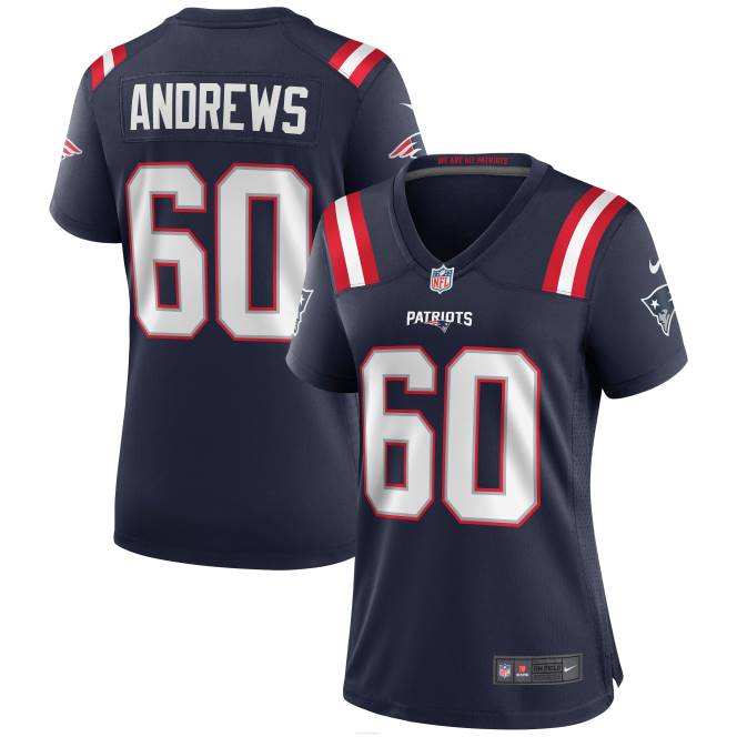 облекло Patriots Jersey nike david andrews флотска фланелка за игра Жени T8TH1140