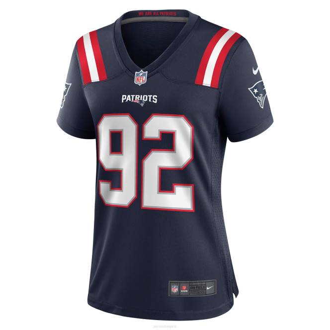 облекло Patriots Jersey nike davon godchaux флотска фланелка за игра Жени T8TH1165