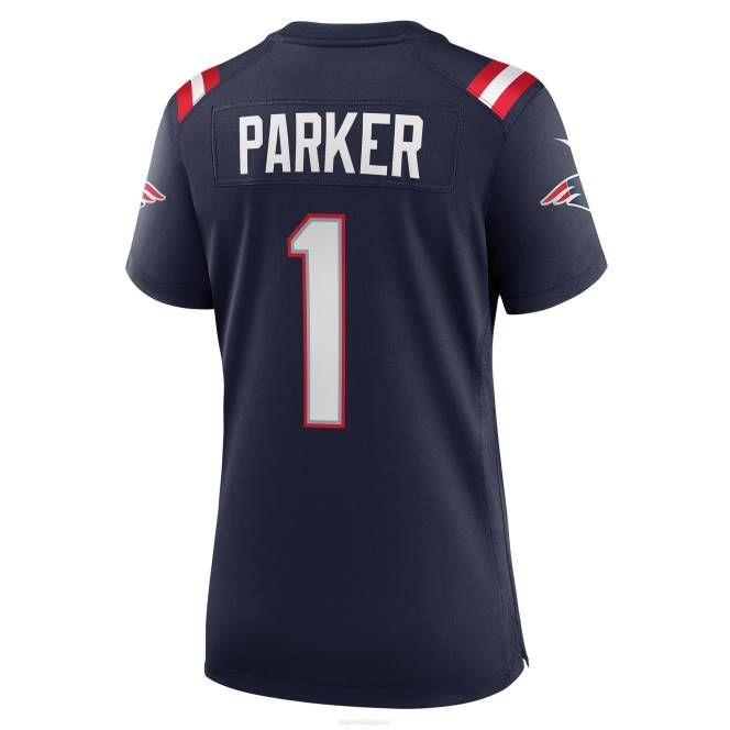 облекло Patriots Jersey nike devante parker navy игра фланелка Жени T8TH1214