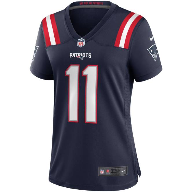 облекло Patriots Jersey nike drew bledsoe navy игра пенсиониран играч фланелка Жени T8TH1208