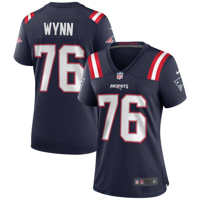облекло Patriots Jersey nike isaiah wynn navy игра фланелка Жени T8TH1154