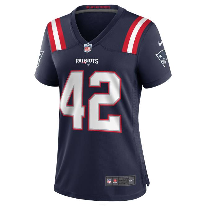 облекло Patriots Jersey nike j.j. тейлър военноморска екип игра фланелка Жени T8TH1138
