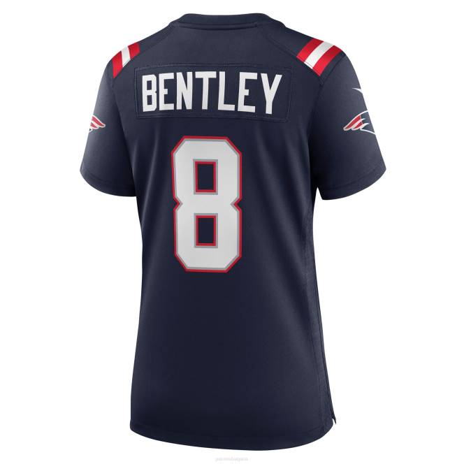 облекло Patriots Jersey nike ja'whaun bentley синя фланелка за играчи Жени T8TH1141