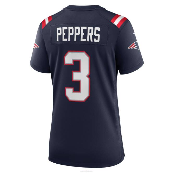 облекло Patriots Jersey nike jabril peppers navy игра фланелка Жени T8TH1229