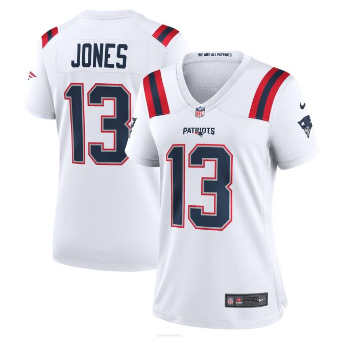 облекло Patriots Jersey nike jack jones бяла фланелка за играчи Жени T8TH1231