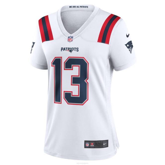 облекло Patriots Jersey nike jack jones бяла фланелка за играчи Жени T8TH1231