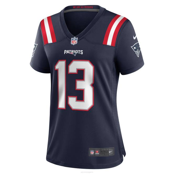 облекло Patriots Jersey nike jack jones синя фланелка за играчи Жени T8TH1232