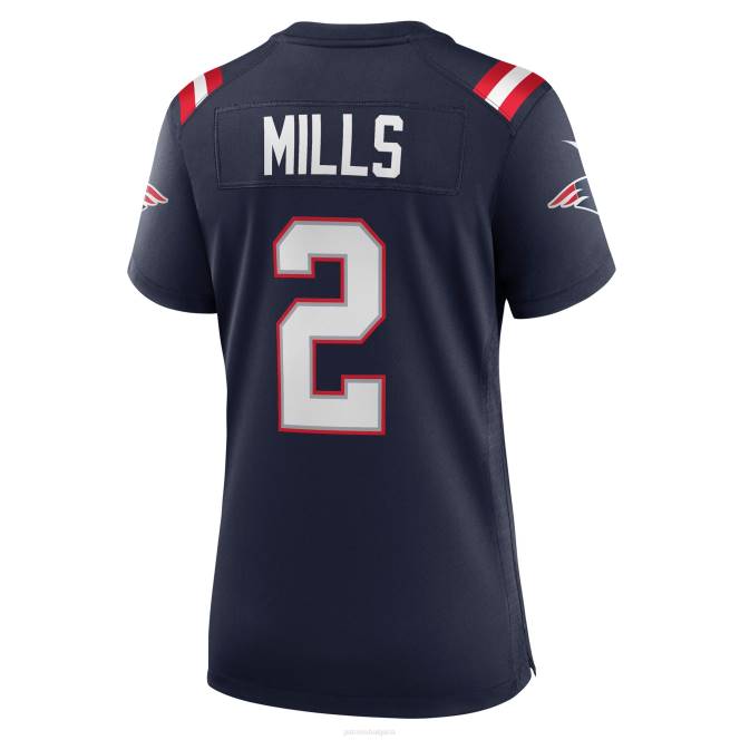 облекло Patriots Jersey nike jalen mills флотска фланелка за играчи Жени T8TH1219