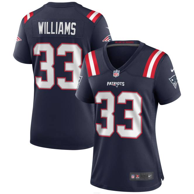 облекло Patriots Jersey nike joejuan williams флотска фланелка за игри Жени T8TH1150