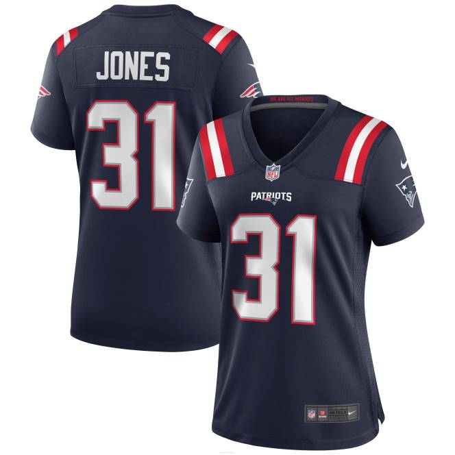 облекло Patriots Jersey nike jonathan jones синя фланелка за игри Жени T8TH1201