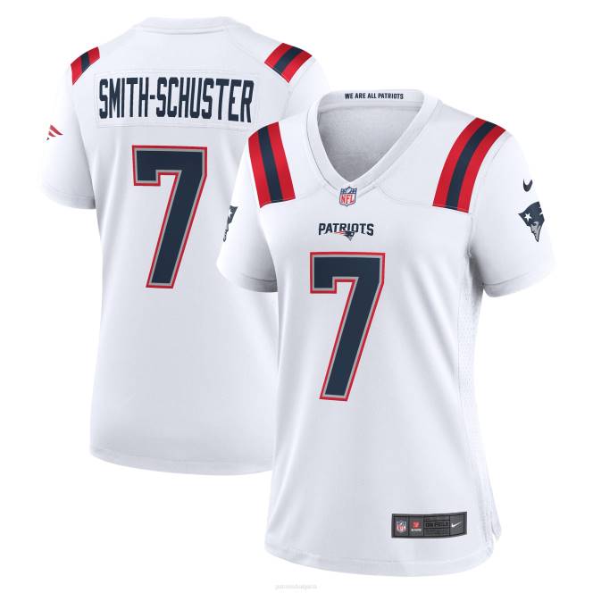 облекло Patriots Jersey nike juju smith-schuster бяла фланелка за играчи Жени T8TH1198