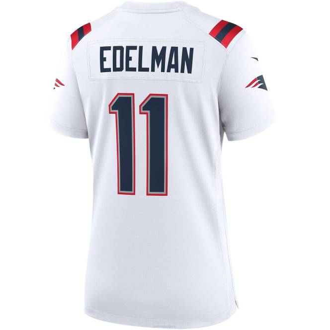 облекло Patriots Jersey фланелка за игра на бял отбор nike julian edelman Жени T8TH1179