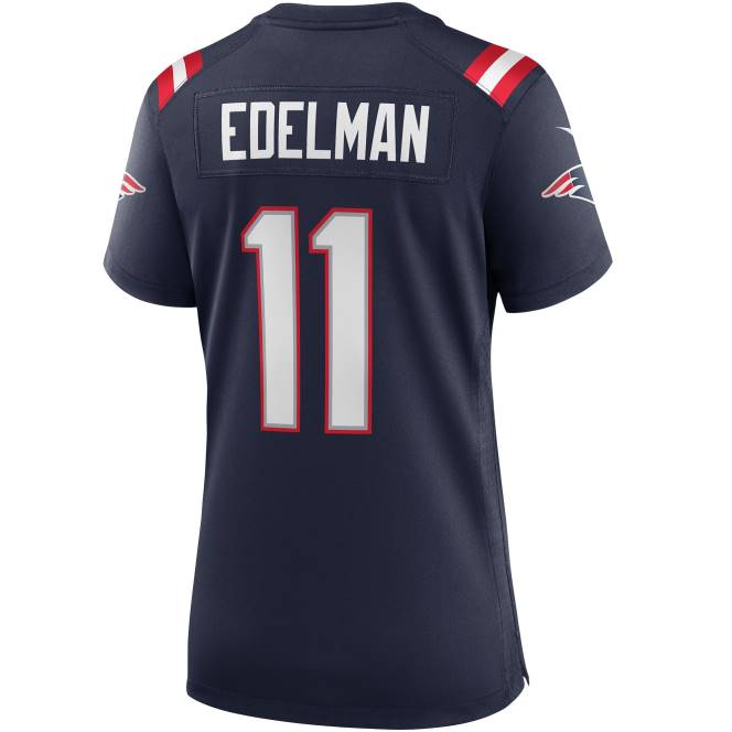 облекло Patriots Jersey nike julian edelman флотска фланелка за игри Жени T8TH1180