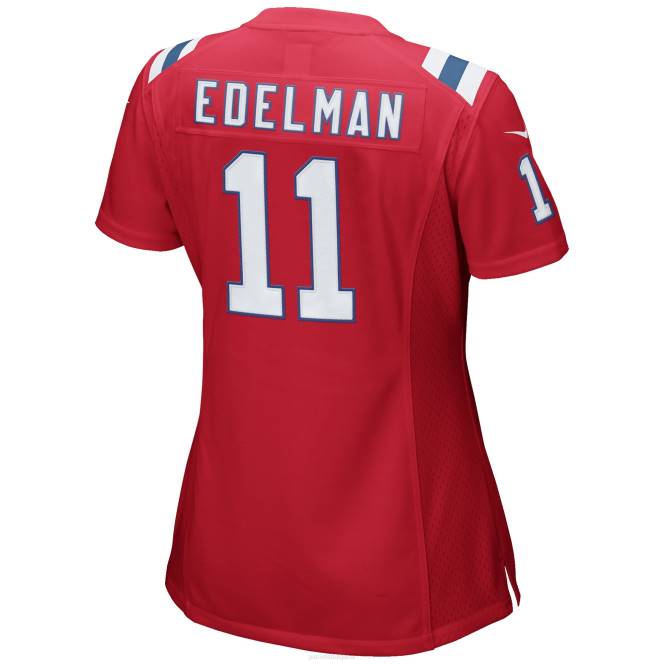 облекло Patriots Jersey Червена фланелка за алтернативна игра nike julian edelman Жени T8TH1185