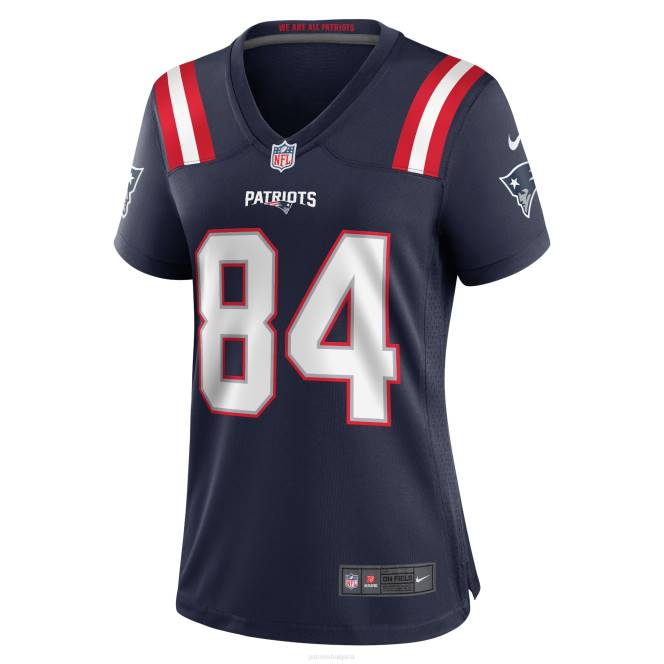 облекло Patriots Jersey nike kendrick bourne navy игра фланелка Жени T8TH1213