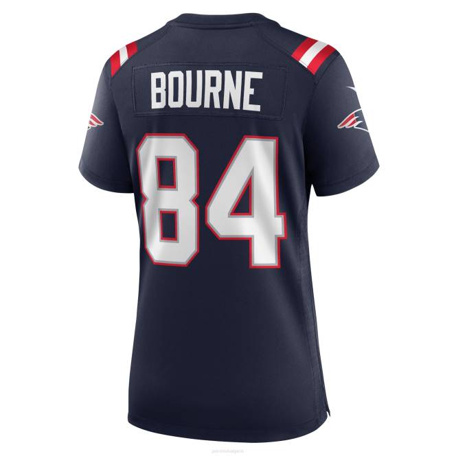 облекло Patriots Jersey nike kendrick bourne navy игра фланелка Жени T8TH1213
