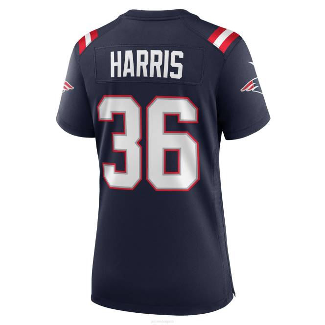 облекло Patriots Jersey nike kevin harris синя фланелка за играчи Жени T8TH1118
