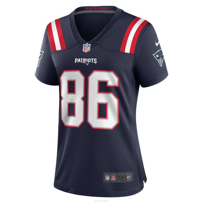 облекло Patriots Jersey nike lynn bowden jr. военноморска фланелка за домакински играч Жени T8TH1127