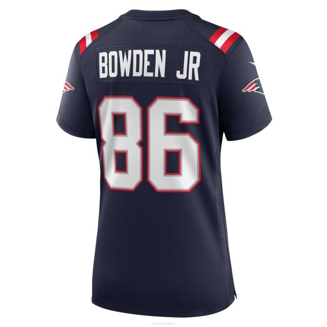 облекло Patriots Jersey nike lynn bowden jr. военноморска фланелка за домакински играч Жени T8TH1127
