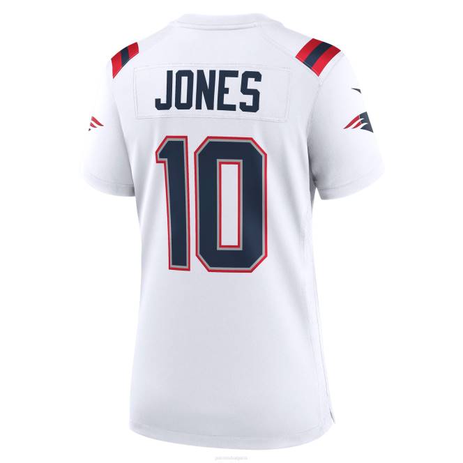 облекло Patriots Jersey nike mac jones бяла фланелка за играчи Жени T8TH1184