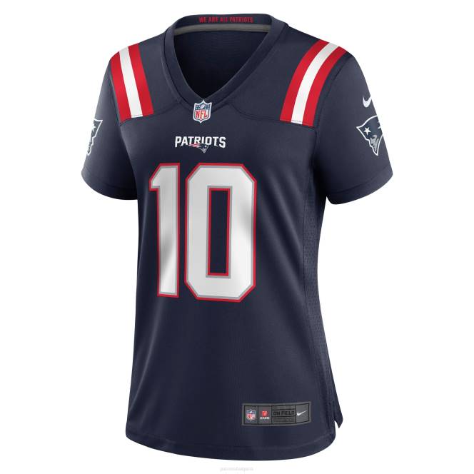 облекло Patriots Jersey nike mac jones военноморска фланелка за играчи Жени T8TH1192