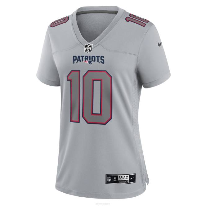 облекло Patriots Jersey nike mac jones grey атмосфера модна фланелка за игра Жени T8TH1196