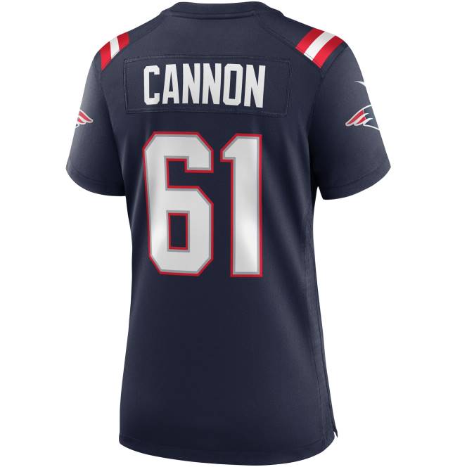 облекло Patriots Jersey nike marcus cannon navy игра фланелка Жени T8TH1168