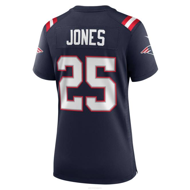облекло Patriots Jersey nike marcus jones синя фланелка за играчи Жени T8TH1197
