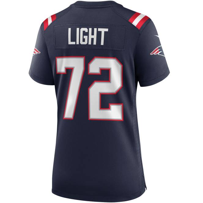 облекло Patriots Jersey nike matt light navy game пенсиониран играч фланелка Жени T8TH1144