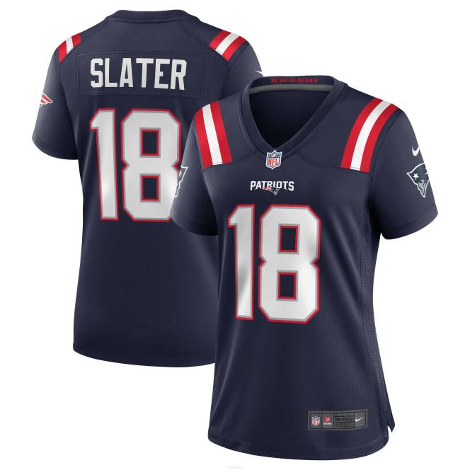 облекло Patriots Jersey nike matthew slater navy игра фланелка Жени T8TH1186
