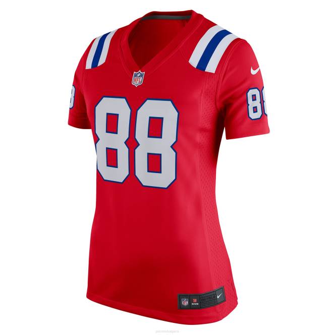 облекло Patriots Jersey nike mike gesicki червена фланелка за алтернативна игра Жени T8TH1187