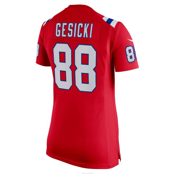 облекло Patriots Jersey nike mike gesicki червена фланелка за алтернативна игра Жени T8TH1187