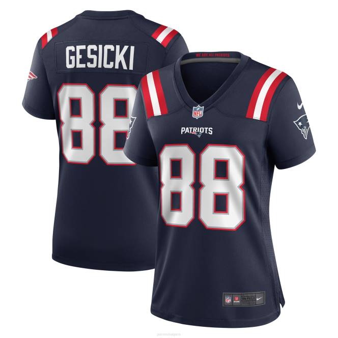 облекло Patriots Jersey nike mike gesicki флотска фланелка за игра Жени T8TH1204