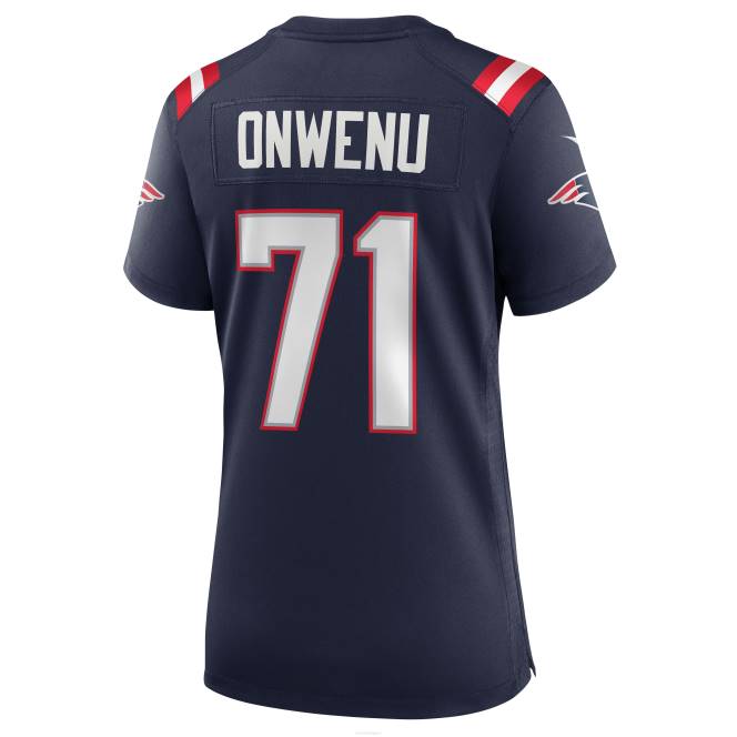 облекло Patriots Jersey nike mike onwenu navy екип игра фланелка Жени T8TH1149
