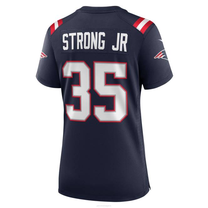 облекло Patriots Jersey nike pierre strong jr. фланелка на военноморски играч Жени T8TH1218